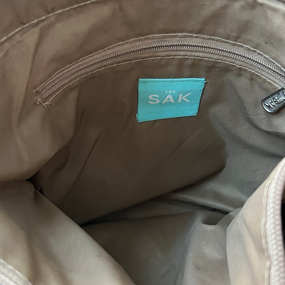 The Sak Woven Crochet Tote Bag in Brown - Picture 6 of 6